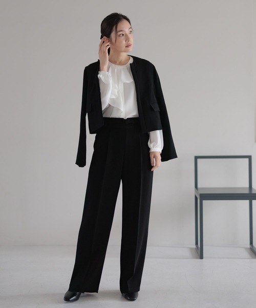 miumiu ストレートスラックス Miu Miu（ミュウミュウ）スラックス グレー サイズ:36(XS位