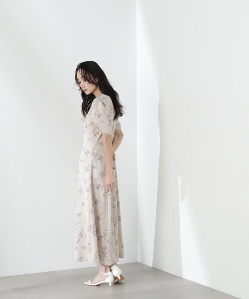 「NATURAL BEAUTY BASIC」 半袖ワンピース MEDIUM ブルー系その他6 レディースの画像
