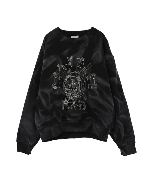 「CONVERSE TOKYO」 スウェットカットソー MEDIUM ブルー レディース_画像5