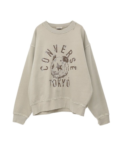 「CONVERSE TOKYO」 スウェットカットソー MEDIUM ブルー レディース_画像10