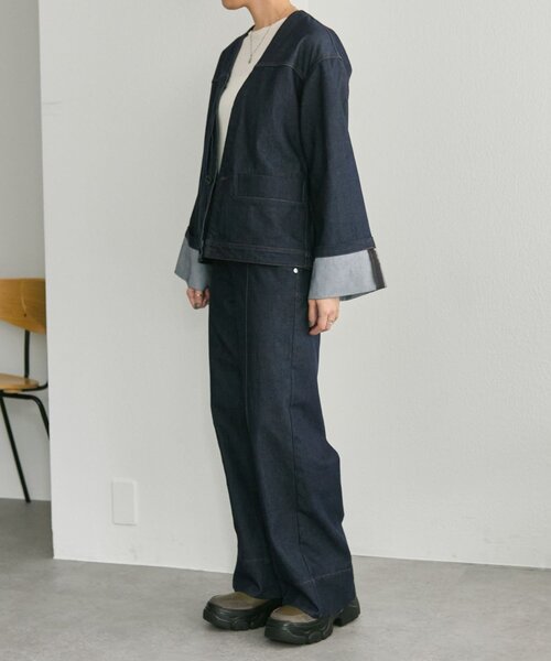 【ear PAPILLONNER】デニムジャケット【SUM1 STYLE】 ear PAPILLONNER（イア パピヨネ） コート アウター ペイントデニム