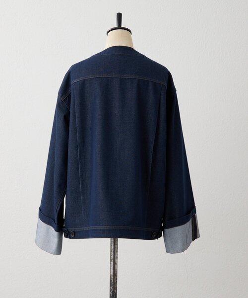 ear PAPILLONNER（イア パピヨネ） コート アウター Vネックデニム