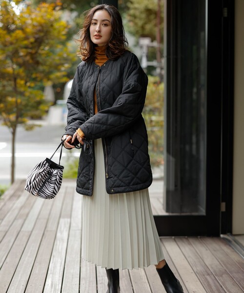 「ANY」 プリーツスカート 2 ブラウン レディース_画像5