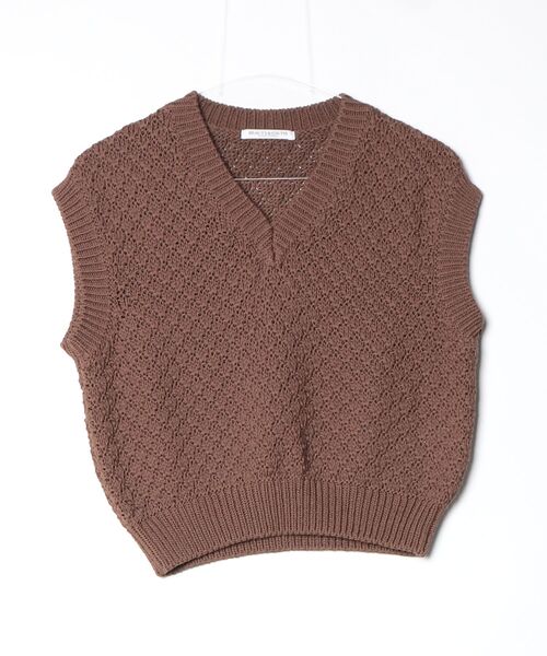 BEAUTY＆YOUTH UNITED ARROWS ニットベスト FREE ブラウン レディース