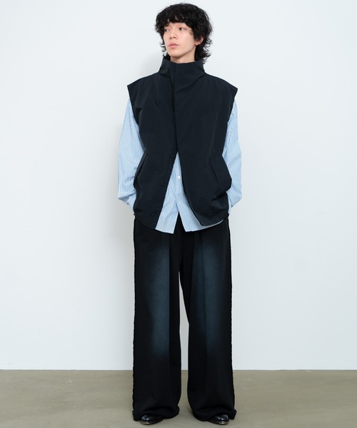 「SINSS」 ベスト LARGE ブラック メンズ_画像2