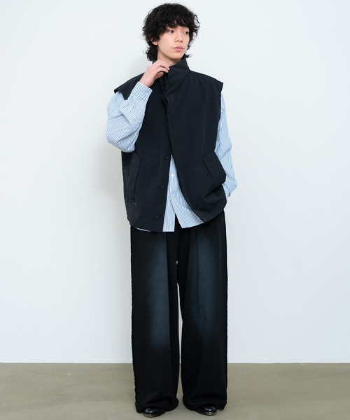 「SINSS」 ベスト LARGE ブラック メンズ_画像3