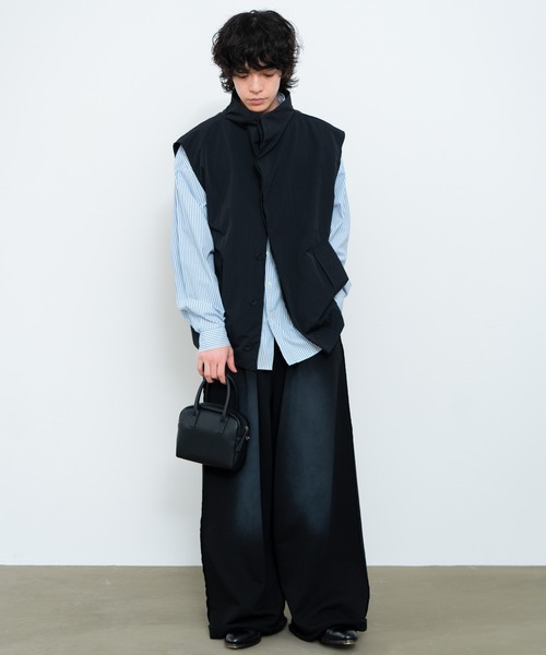 「SINSS」 ベスト LARGE ブラック メンズ_画像4