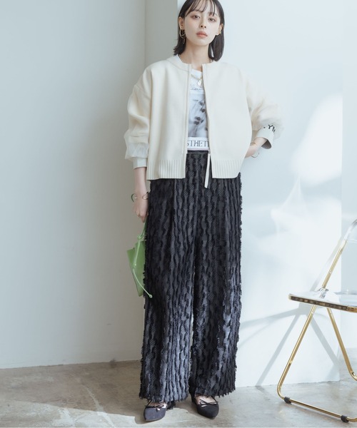 「Eimee Law」 ニットカーディガン 38 ライトグレー レディース_画像5