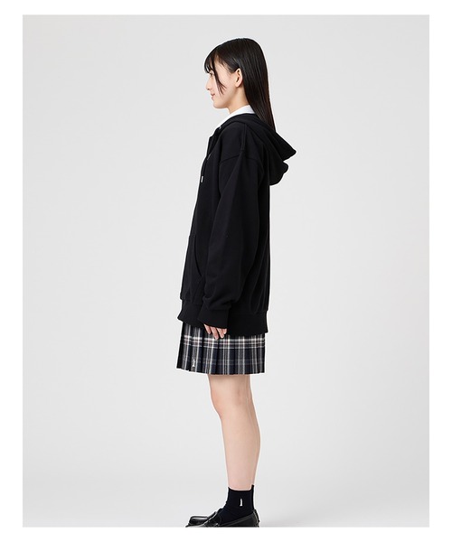 パーカー パーカー スウェット トレーナー 裏毛 女子 制服 学生服 中学 高校 スクール キッズ 子供服 女の子の画像