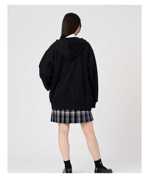 パーカー パーカー スウェット トレーナー 裏毛 女子 制服 学生服 中学 高校 スクール キッズ 子供服 女の子の画像