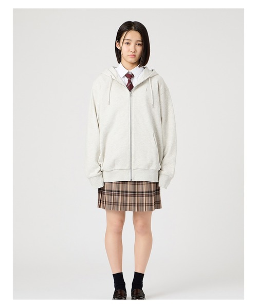 パーカー パーカー スウェット トレーナー 裏毛 女子 制服 学生服 中学 高校 スクール キッズ 子供服 女の子の画像