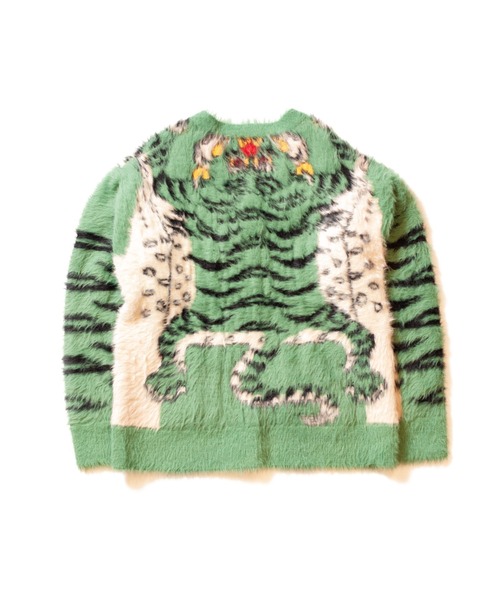 SEVESKIG（セヴシグ） ニットカーディガン LARGE イエロー メンズ