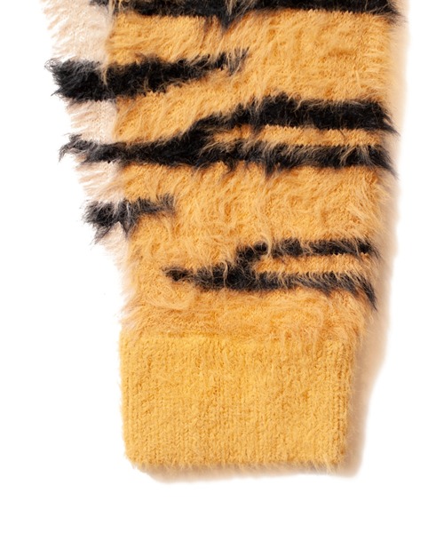 「SEVESKIG」 ニットカーディガン LARGE イエロー メンズ_画像5