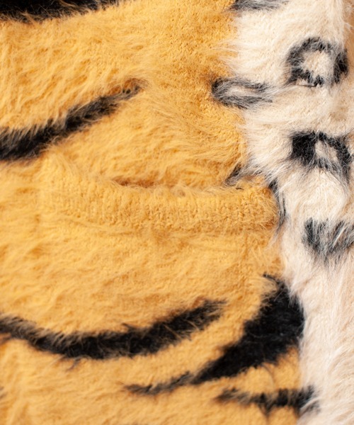 「SEVESKIG」 ニットカーディガン LARGE イエロー メンズ_画像6