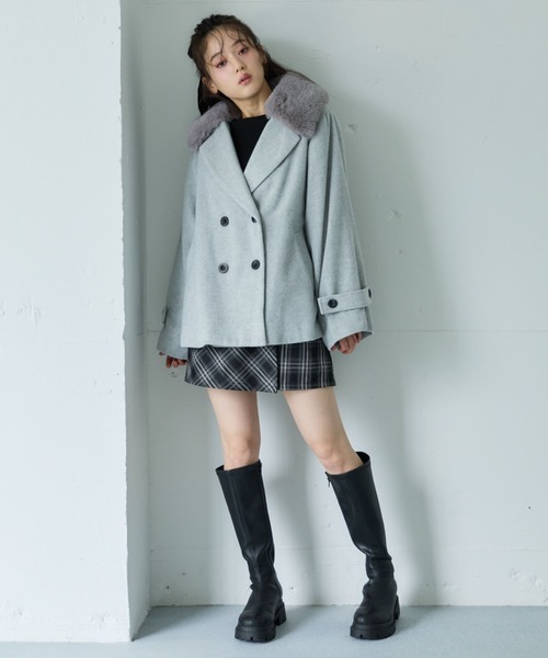 [archives] бушлат MEDIUM серый женский 