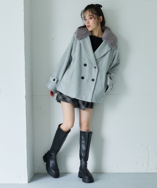 [archives] бушлат MEDIUM серый женский 