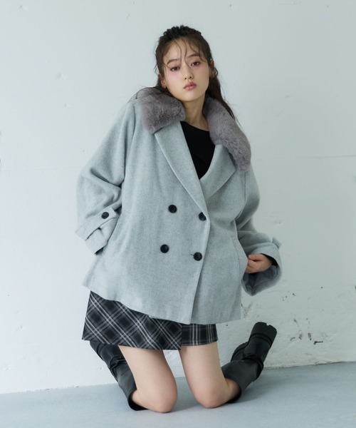 [archives] бушлат MEDIUM серый женский 