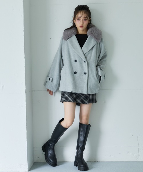 [archives] бушлат MEDIUM серый женский 