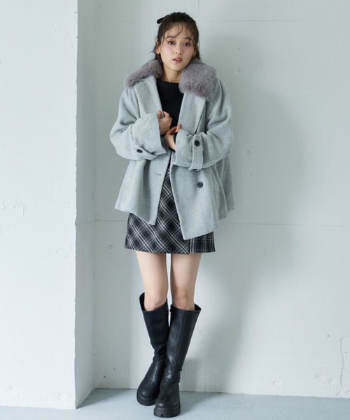 [archives] бушлат MEDIUM серый женский 