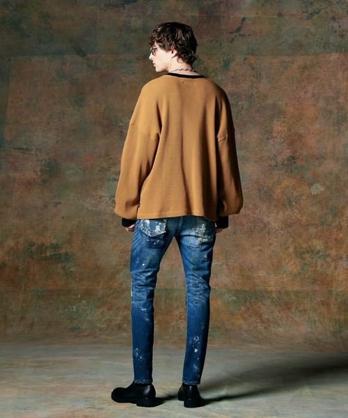 「glamb」 長袖Tシャツ L イエロー メンズ_画像3