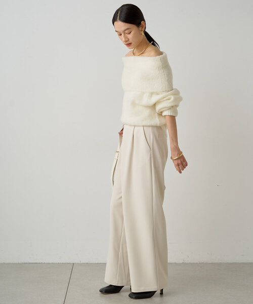 「LOUNGEDRESS」 長袖ニット FREE グレー レディース_画像3