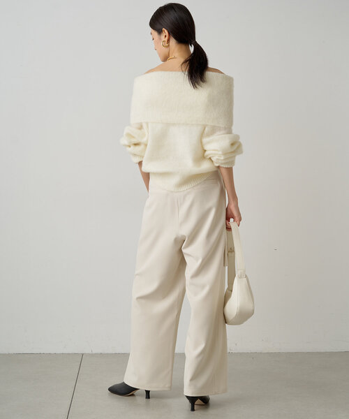 「LOUNGEDRESS」 長袖ニット FREE グレー レディース_画像5