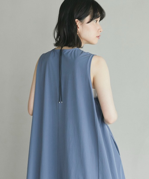 「DOUX ARCHIVES」 ノースリーブワンピース 38 ブルー レディース_画像8