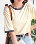 tシャツ 半袖 冷房対策にも♪トレンドの配色で...の詳細画像2