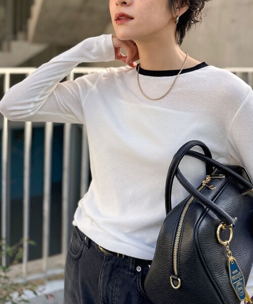 「NOLLEY'S Sophi」 長袖カットソー 38 ネイビー レディース_画像5