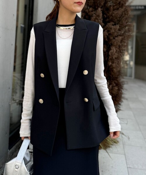 「NOLLEY'S Sophi」 長袖カットソー 38 ネイビー レディース_画像8