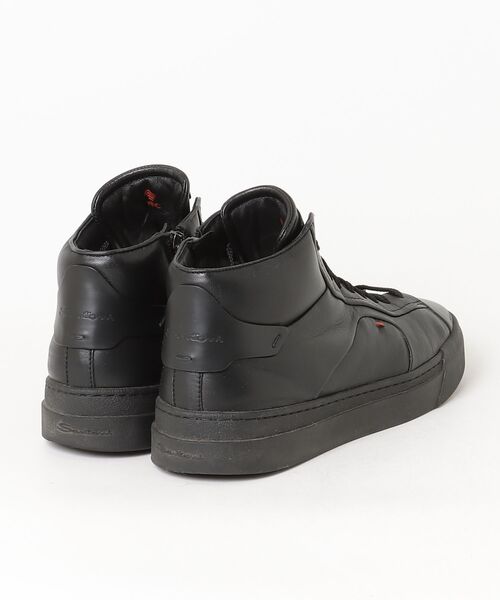 「Santoni」 ハイカットスニーカー 9 ブラック メンズ_画像2