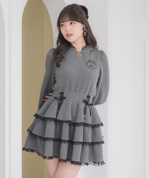 ROJITA（ロジータ） ワンピース ティアードスウエットワンピース