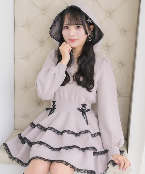 ROJITA（ロジータ） ワンピース ティアードスウエットワンピース