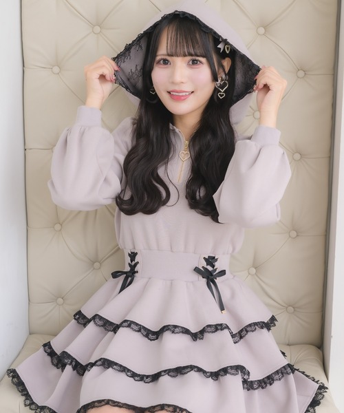 ROJITA（ロジータ） ワンピース ティアードスウエットワンピース