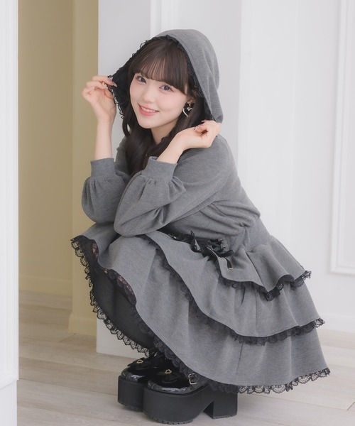 ROJITA（ロジータ） ワンピース ティアードスウエットワンピース