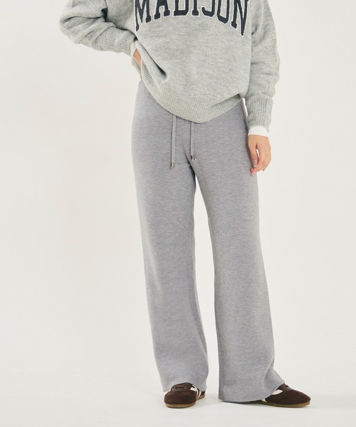 「coca（coca）」 イージーパンツ L グレイッシュベージュ レディース_画像6