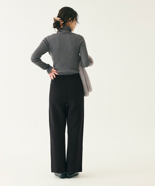 「coca（coca）」 イージーパンツ L グレイッシュベージュ レディース_画像9