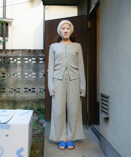 PAMM（パム） パンツ 花や実や葉のワッフルパンツ レディース