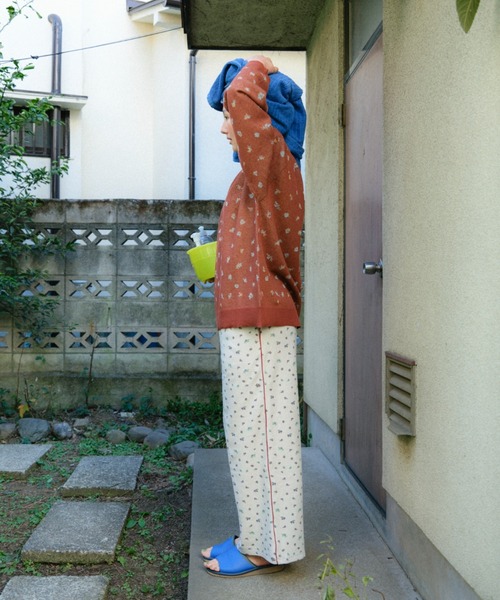 PAMM（パム） パンツ 花や実や葉のワッフルパンツ レディース
