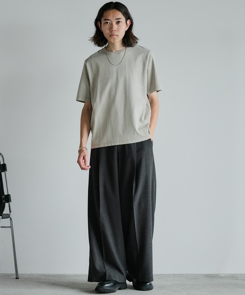 「WYM LIDNM」 スラックス L アッシュブラウン メンズ_画像3