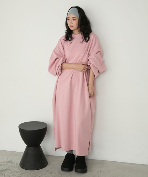 「forksy.」 長袖ワンピース L ブラック レディース_画像4