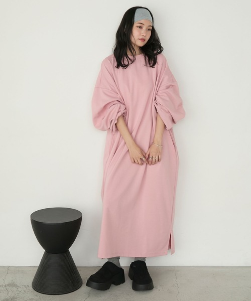 「forksy.」 長袖ワンピース L ブラック レディース_画像5