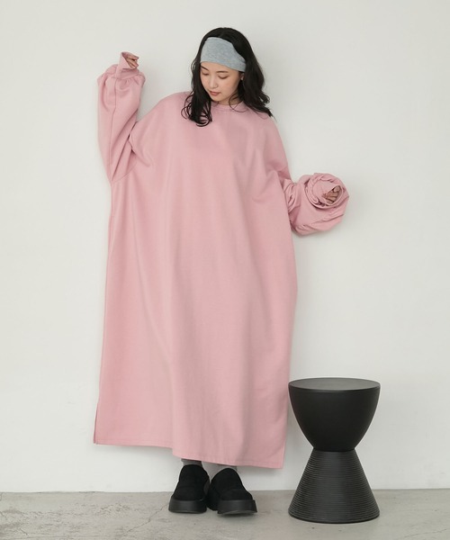 「forksy.」 長袖ワンピース L ブラック レディース_画像7