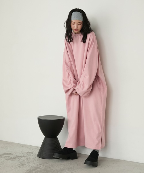 「forksy.」 長袖ワンピース L ブラック レディース_画像8