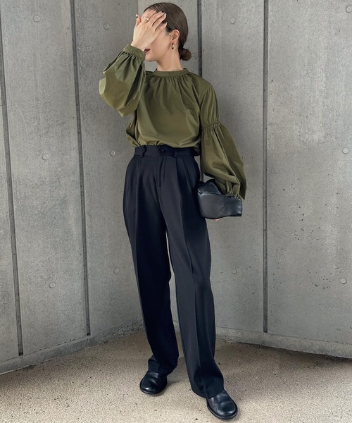 「select MOCA」 長袖ブラウス SMALL ブラック レディース_画像6