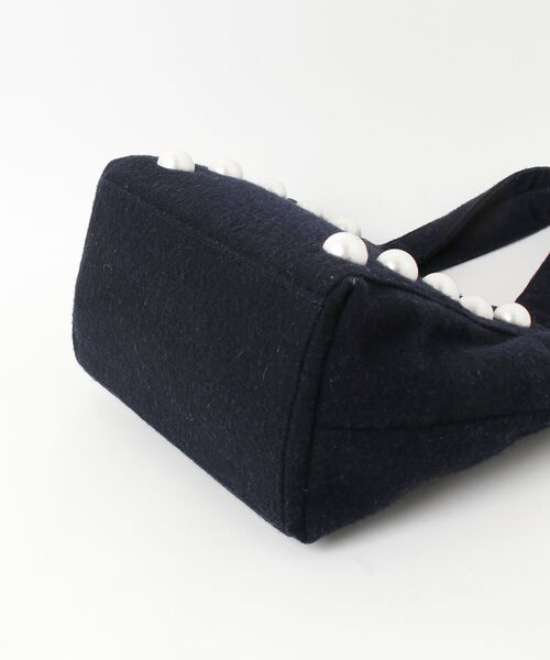 「MUVEIL」 ビジューハンドバッグ ONE SIZE ネイビー レディース_画像3
