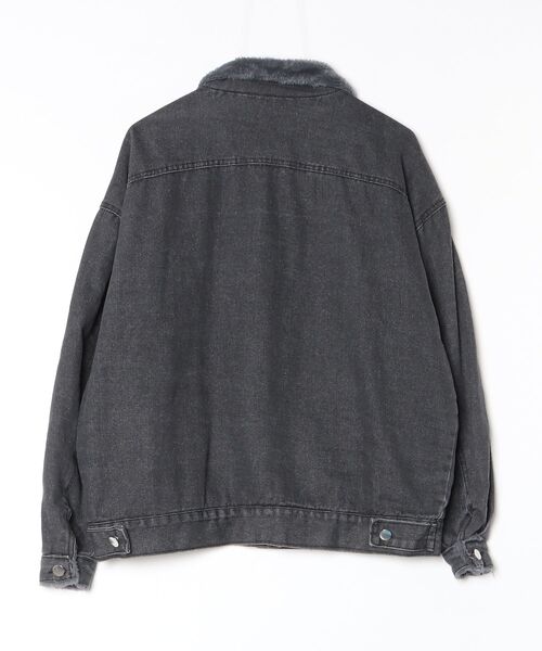 「MAISON DE THERESE」 デニムジャケット SMALL ブラック レディース_画像2