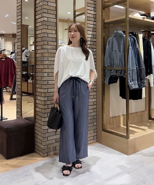 Chez toi（シェトワ） tシャツ 「二の腕カバー」「シワになりにくい