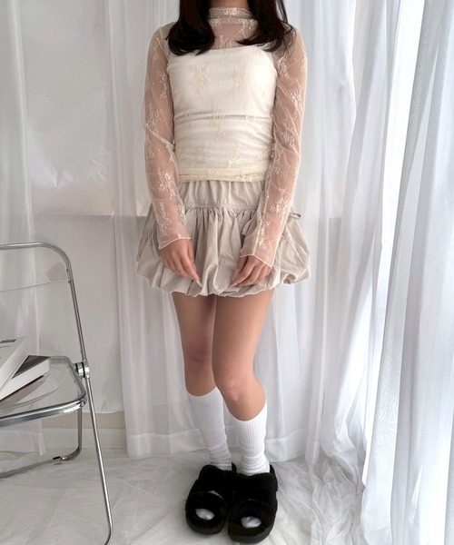 Sea N.Y 花柄総レース ハイネックブラウス 花柄シアーレースハイネックトップス レディース : ZOZOTOWN Yahoo!店