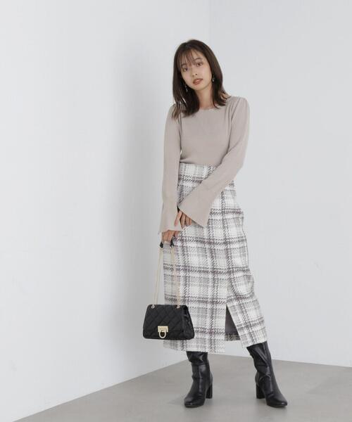 「PROPORTION BODY DRESSING」 タイトスカート MEDIUM イエロー レディースの画像
